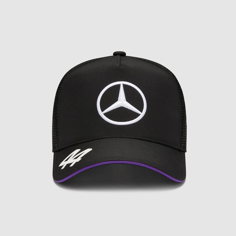 Mercedes AMG Lewis Hamilton Trucker Cap Zwart