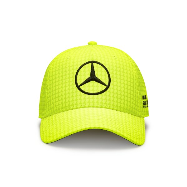 Mercedes AMG Petronas Hamilton Cap Neon Yellow