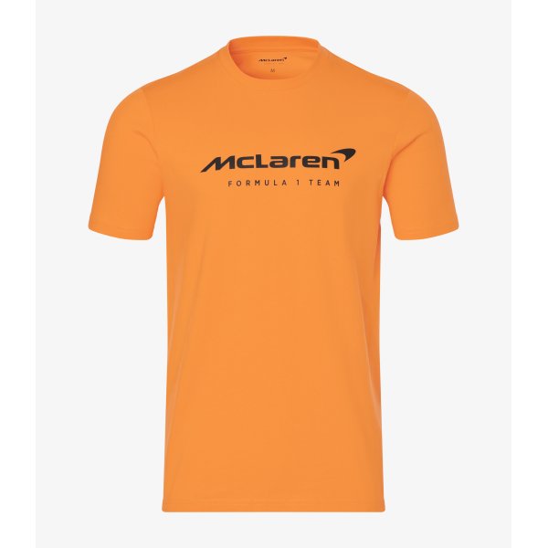 2022 McLaren Core Essential T-Shirt Full Team Logo PAPAYA